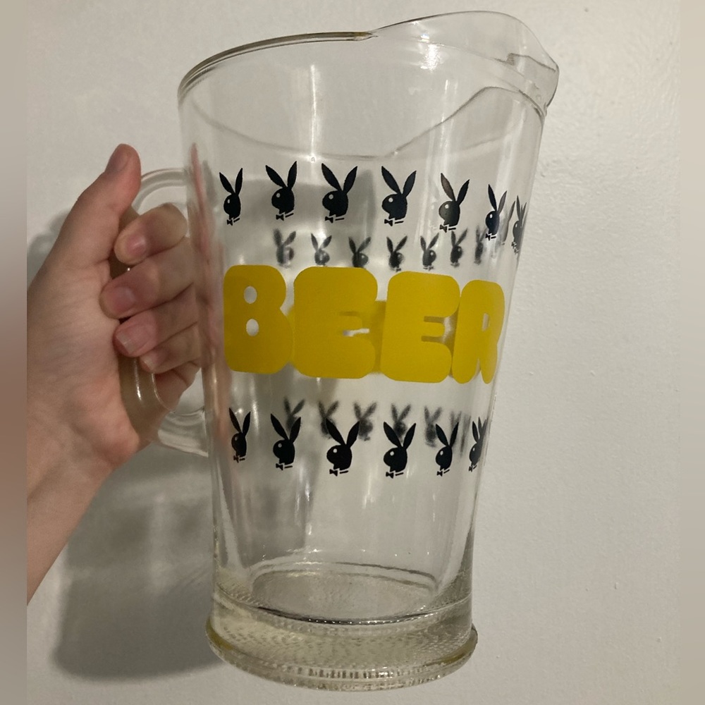 Vintage Playboy Bunny Bar Pub Restaurant Beer Pitcher 9" EUC
